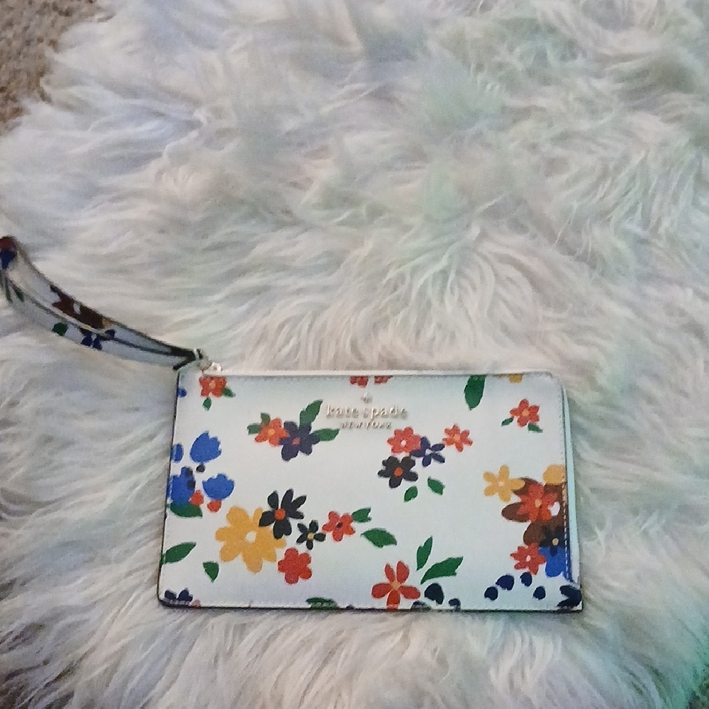 Kate Spade Multicolor Floral Wristlet